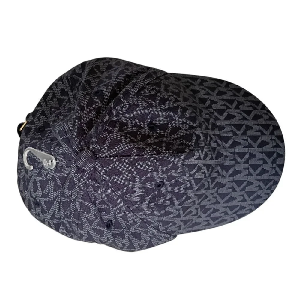 Michael Kors Women's Blue Cotton Adjustable Logo Cap - One Size